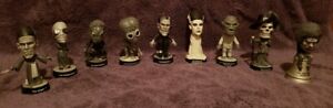 SIDESHOW TOYS / UNIVERSAL STUDIOS MOVIE MONSTERS LITTLE BIG HEADS SET OF 9 