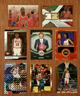 BULLS BASKETBALL CARDS JORDAN BEN GORDON RC HUGHES JSY ROSE RC RONDO ARTEST RC - Image 1 of 4