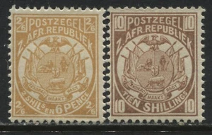Transvaal 1885 2/6d and 10/ mint o.g. - Picture 1 of 1