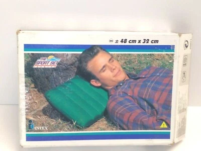 Vintage Intex Camping Pillow The Sport Set  NEW / Open Box - Image 1 of 3