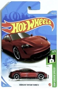 2021 Hot Wheels 🙂 Porsche Taycan Turbo S 🙂 #208 Spectraflame rot Case M - Bild 1 von 6