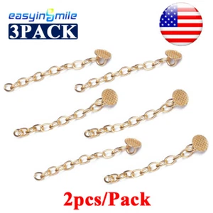 Cadena de tracción dental ortopédica chapada en oro 6 piezas botón lingual rectángulo/base redonda - Imagen 1 de 12