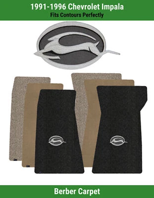 Tapetes carpete dianteiro Lloyd Berber para Chevrolet Impala 91-96 com logotipo emblema Impala - Imagem 1 de 4