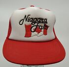 Vintage Niagra Falls Canada White Red Trucker Hat Cap Z12