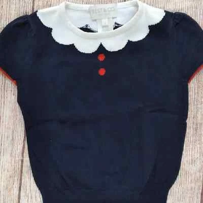 Best & Co. short sleeve thin cotton sweater sz 12 - Image 1 of 4