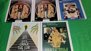 AGATHA CHRISTIE 4 FILM CED DISC LOT ULTRA RARE FORMAT VERY CLEAN DISCS - Picture 1 of 12