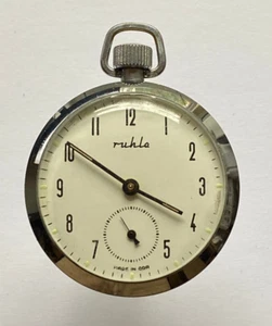 Ruhla - Taschenuhr - Made in GDR - Herren - Handaufzug - Werk läuft - Picture 1 of 3
