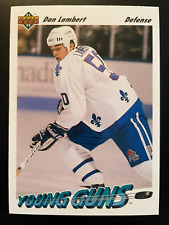 Dan LAMBERT RC 1991-92 Upper Deck Hockey Young Guns #592 Quebec Nordiques