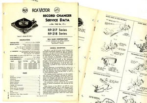 RCA VICTOR - RP-217 - RP-218 - SERIES - SERVICE MANUAL (ORIGINAL PAPER) - Bild 1 von 1