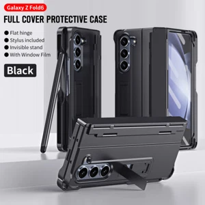 For Samsung Z Fold 6 5 4 3 PC Case Stylus+Pen Slot Screen Protector Hinge Cover - Picture 1 of 54