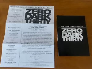 Zero Dark Thirty DVD SEALED Movie Promo Screener FYC Oscar 2012 Jessica Chastain - Picture 1 of 6