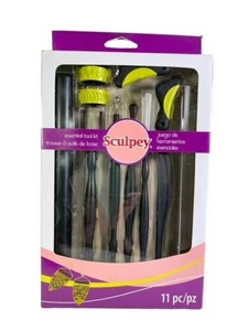 Sculpey Essential Werkzeugset 11-teiliges Set zur Verwendung mit Polymer Clay Neu & ungeöffnet - Bild 1 von 11