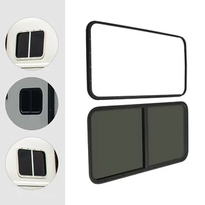 Nuevo remolque universal de 24"x20" con ventana corredera horizontal ventana de vidrio templado - Imagen 1 de 16