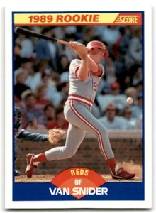 1989 Score Van Snider Rookie of Cincinnati Reds #640 - Picture 1 of 2