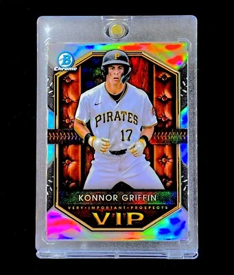 KONNOR GRIFFIN ROOKIE REFRACTOR ROJO HOLO CROMO 2025 Inserto Bowman - PIRATAS Foto 1 de 4