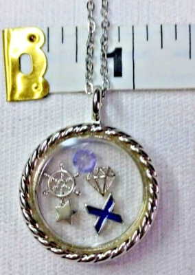 Collar y colgante de plata Effy with Love*5 dijes flotantes* náutico NUEVO Foto 1 de 4