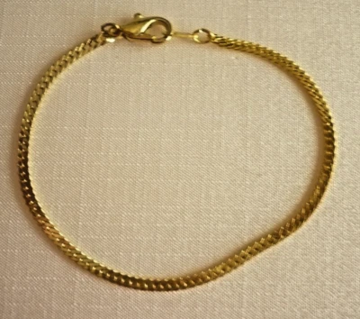 zartes Panzer Armband  19,5 cm gold ModeSchmuck NEU - Bild 1 von 4