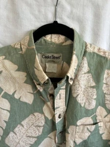 Cooke Street Honolulu Men MEDIUM Aloha Hawaiian Shirt 100% Cotton - Picture 1 of 4