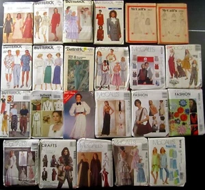 LOT (23) UNCUT SEWING PATTERNS Butterick & McCalls Various Sizes - Picture 1 of 7