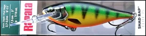 SEÑUELOS DE PESCA RAPALA SHAD RAP ELITE SRE 75 7,5 cm PIB color - Imagen 1 de 2