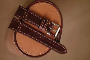 Brown buttero strap for JLC Jaeger Lecoultre size 19/16 (can change size) - Picture 1 of 5