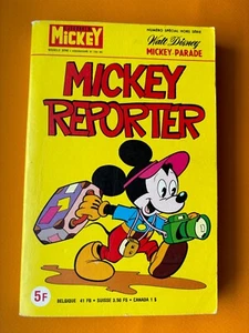WALT DISNEY  MICKEY PARADE 1355bis MICKEY REPORTER 1978  BON ETAT - Picture 1 of 4