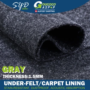 Gray 2M ×1.5M Trunk Floor Carpet Carpeting Felt for Truck Trailer Ute SUV Van - Picture 1 of 13