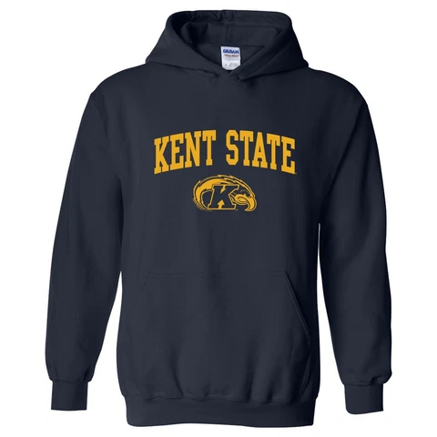 Kent State Golden Flashes Arch Logo Hooded Sweatshirt Cover
