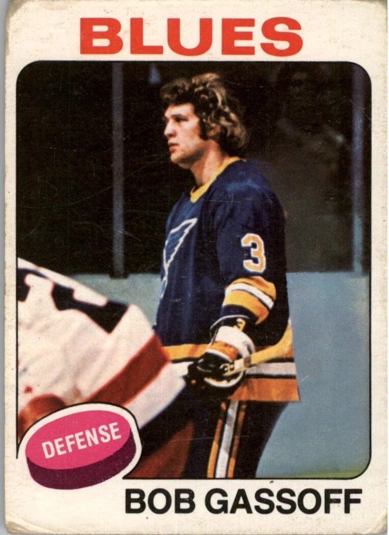 1975-76 O-PEE-CHEE HOCKEY #58 BOB GASSOFF RC ROOKIE ST. LOUIS BLUES