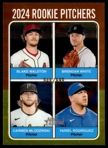 Lanzadores de novato Topps Heritage 2024 cromados/699 2024 (Blake Walston/Brendan - Imagen 1 de 2