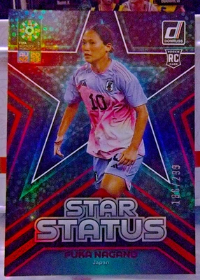 FUKA NAGANO - STAR STATUS RED /299 - JAPON - 2023 DONRUSS FIFA WOMEN'S WORLD CUP - Imagen 1 de 2