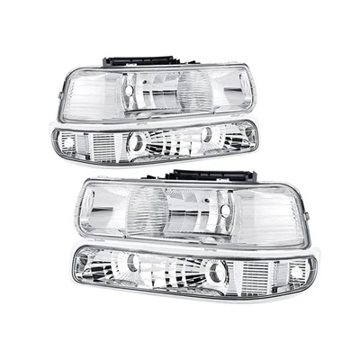 APSVE Headlights Assembly Compatible with 99-02 Chevy Silverado / 00-06 Tahoe Subur...
