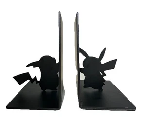 Pokémon Metal Bookends Featuring Silhouettes of Pikachu 2021 - Picture 1 of 8