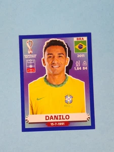 2022 Panini World Cup Qatar Sticker BLUE Danilo Brazil #BRA6 - Picture 1 of 2