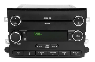 Ford Fusion Mercury Milan 2008 AM FM Mp3 reproductor de CD de 6 discos radio 8E5T-18C815-BF Foto 1 de 4