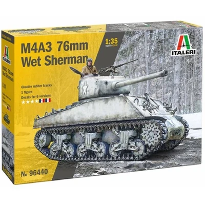 Modellino Char M4a3 76mm Wet Sherman ITALERI 96440 1:3 5 Promo - Immagine 1 di 4