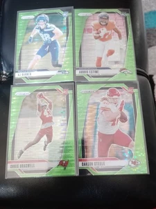 (4) 2024 Prizm Football 4 Card Green Wave Prizm Parallel Rookie Card RC Lot MINT - Picture 1 of 1