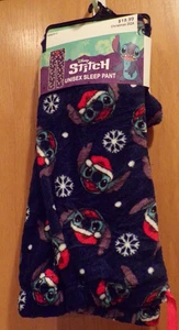 Pantaloni da notte natalizi Disney's STITCH ~ adulto UNISEX taglie forti 2X (da 37 a 39) ~ nuovi con etichette - Foto 1 di 2