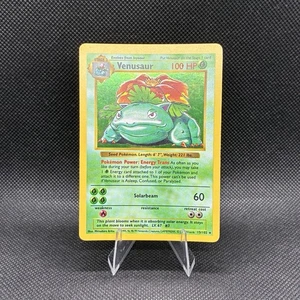 (LP+) Venusaur 015/102 Base Set (Shadowless) Holo Rare Vintage Pokemon Card - Picture 1 of 14