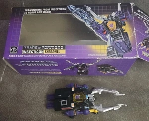 Transformers G1 Shrapnel Insecticon With Box 1984 - Picture 1 of 16