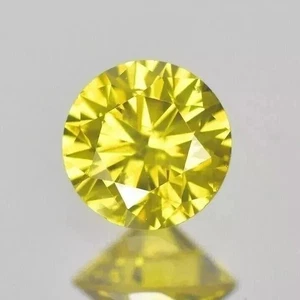 2 Ct Huge Loose Diamond Yellow Color Round Cut D Grade VVS1 Gemstone 8.50MM - Picture 1 of 4
