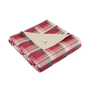 Luxus gesteppter Überwurf - Cabin Lifestyle, Patchwork mit Elch Design All Seaso... - Bild 1 von 2