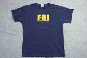 Vintage FBI Shirt Mens Large Federal Bureau Intoxication Funny Don’t Panic 1998 - Picture 1 of 11