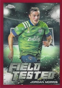 2022 Topps Chrome Major League Soccer 'Field Tested' (FT-1 - FT-20) Red Parallel - Picture 1 of 4