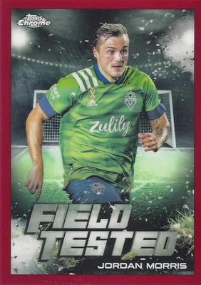 2022 Topps Chrome Major League Soccer 'Field Tested' (FT-1 - FT-20) Red Parallel - Image 1 of 2