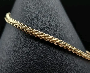 10k Gold Franco Weave Bracelet - Picture 1 of 5