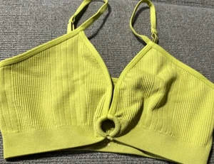 Bralette Aerie verde a costine taglia media cinghie regolabili - Foto 1 di 8