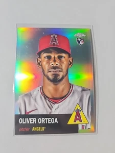 2022 Topps Chrome Platinum Anniversary #90 Oliver Ortega ROOKIE RC RIFRATTORE - Foto 1 di 2