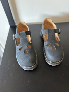 Vintage Dr Marten Mary Jane Size 3 UK 5 US Women’s Black Leather Made In England - Picture 1 of 8