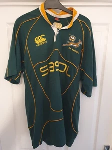 SOUTH AFRICA RUGBY UNION SHIRT JERSEY CANTERBURY SIZE L - Picture 1 of 7